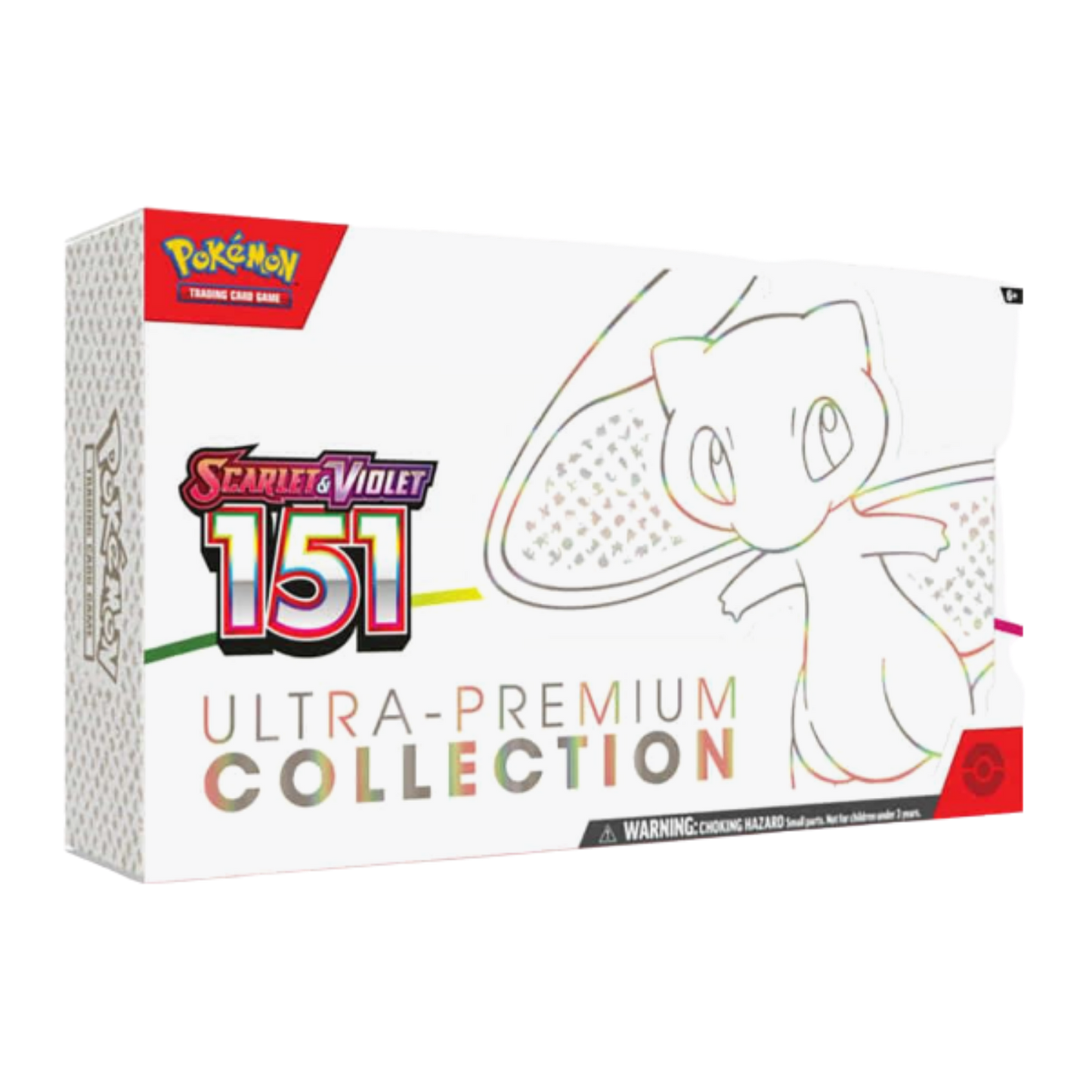 Pokémon Scarlet & Violet Ultra-Premium Collection packaging with Mew illustration
