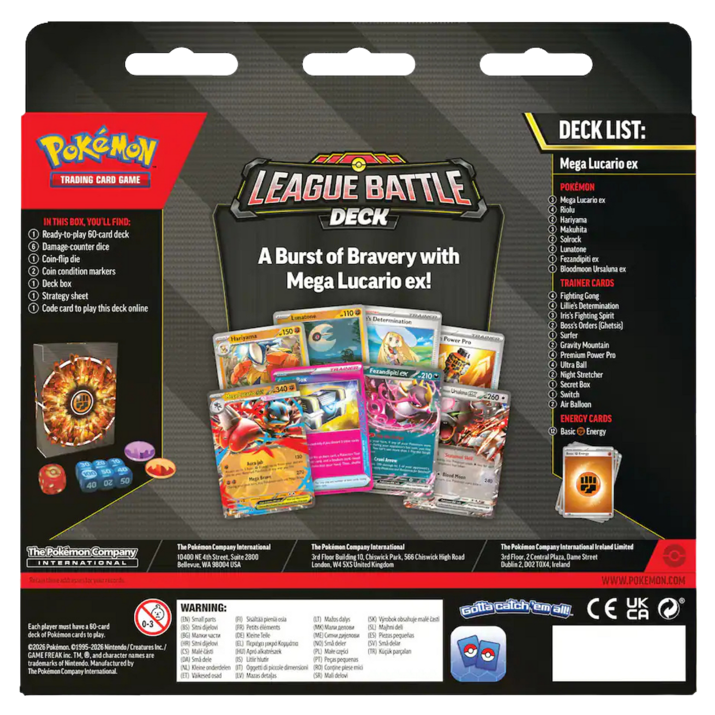 Mega Lucario ex League Battle Deck