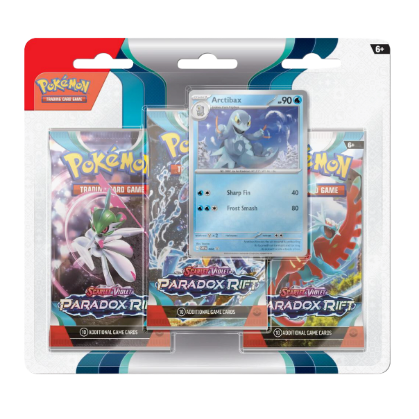 Pokémon trading card game packs with a central card featuring Arctibuzz.