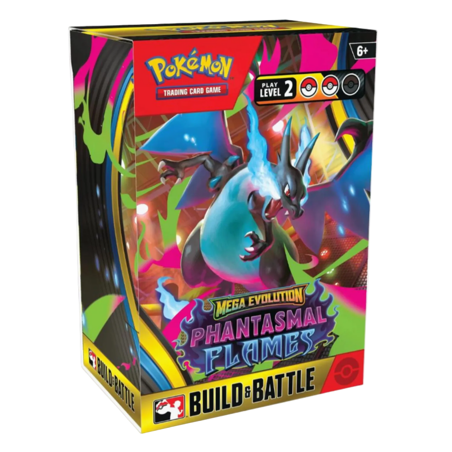 Pokémon trading card game box with colorful design and character illustration on a white background