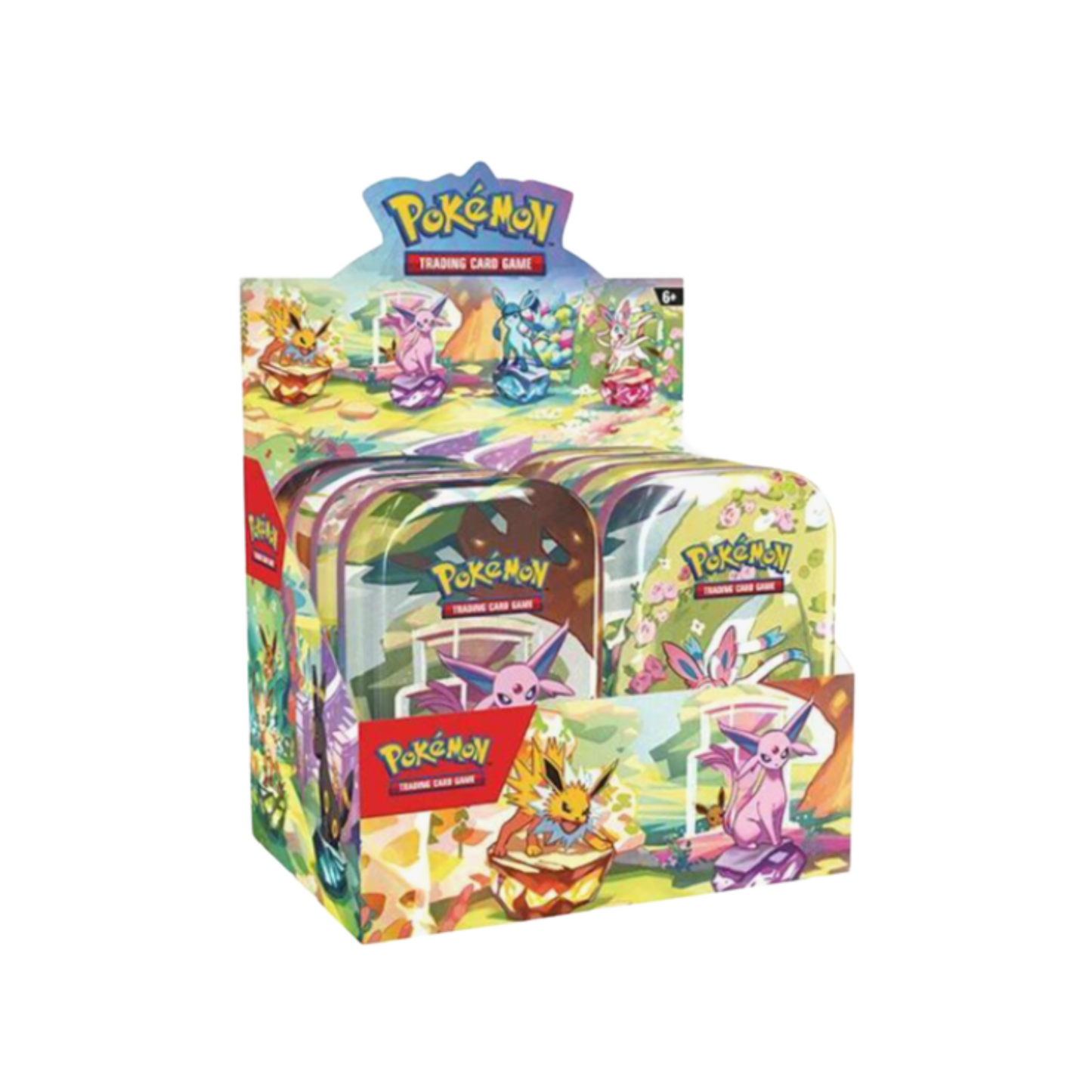 Prismatic Evolutions Mini Tin Display