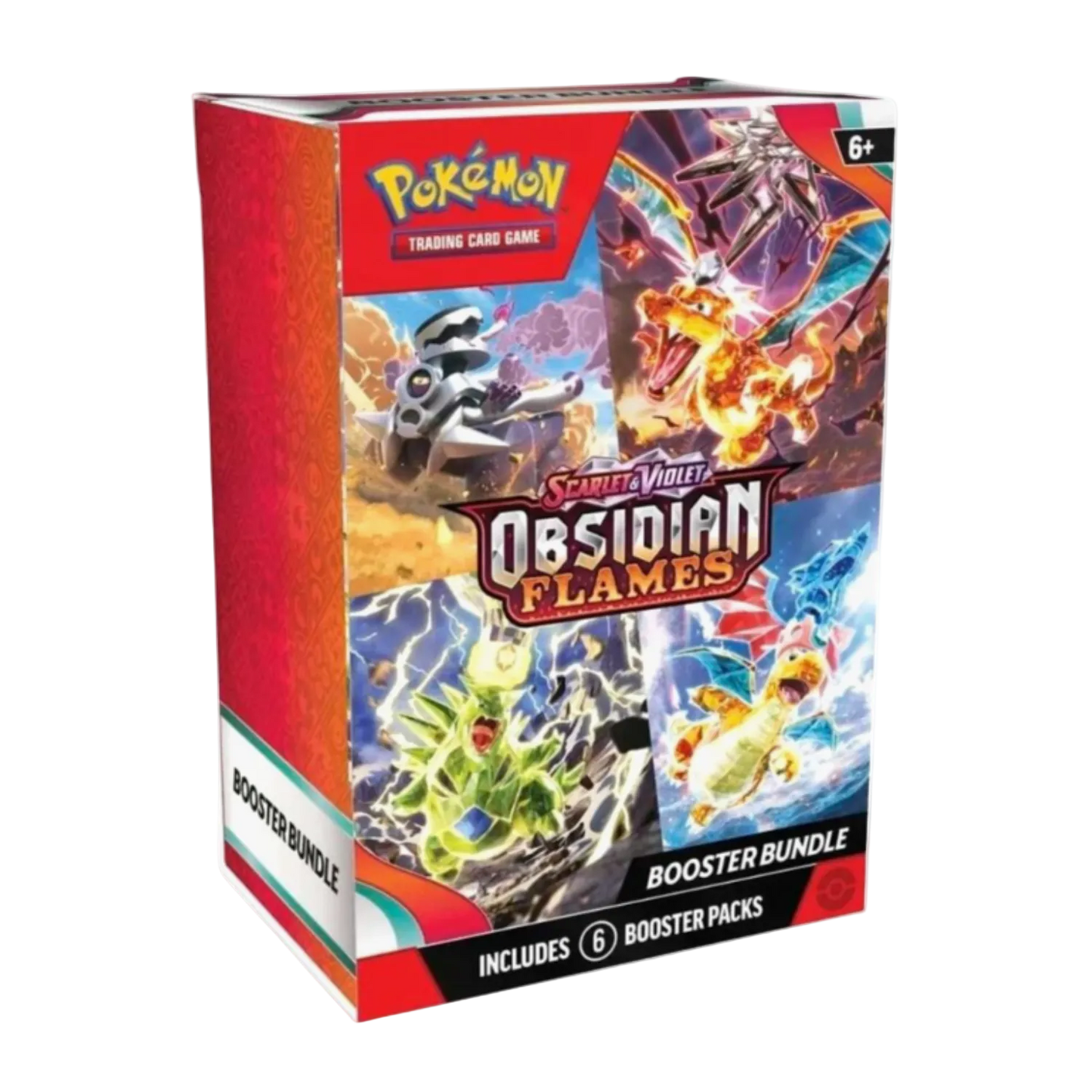 Pokémon trading card game booster bundle packaging with colorful design on a white background