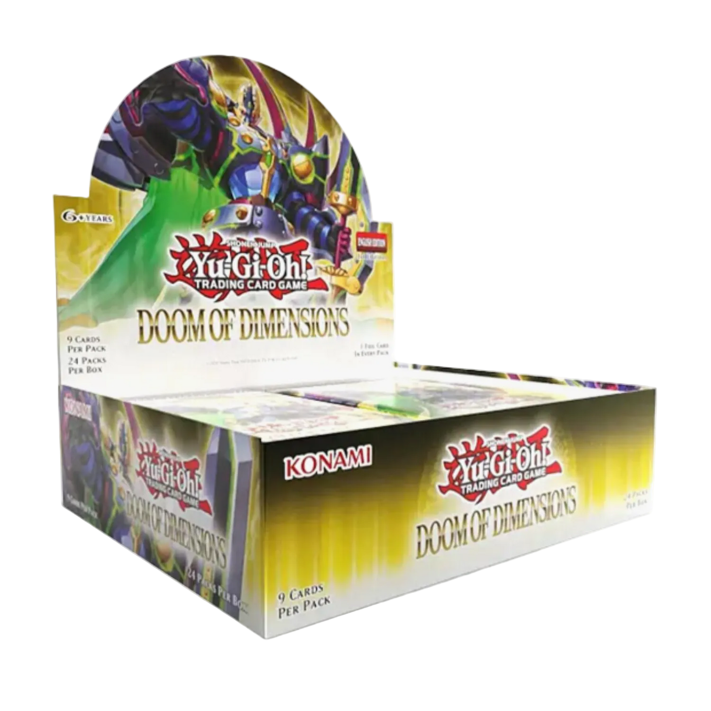 Yugioh trading card game box with characters on a white background