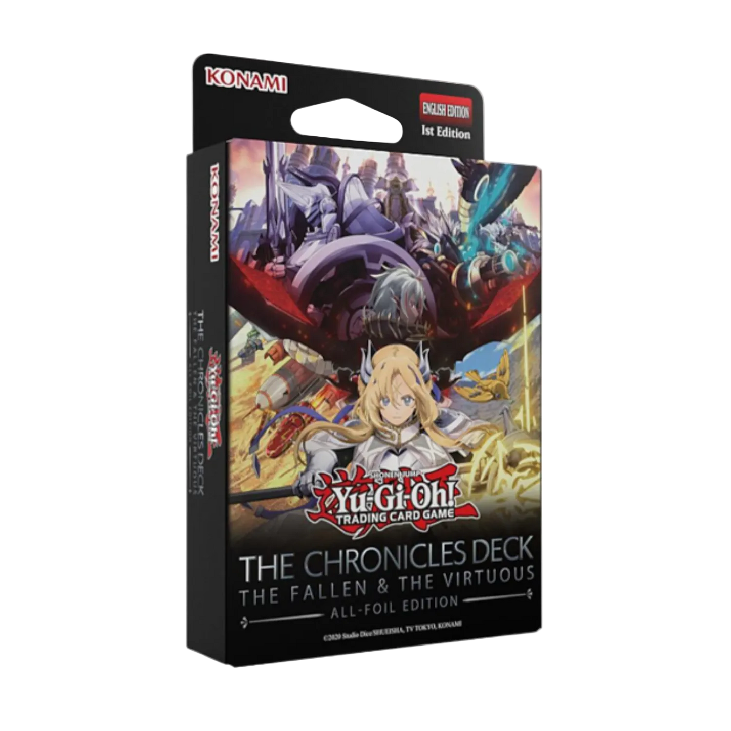 Yu-Gi-Oh! trading card game deck packaging with Konami branding on a white background