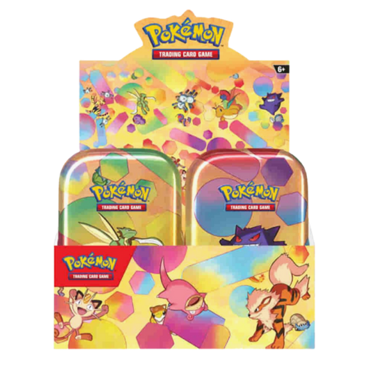 Pokémon trading card game packaging with colorful design and Pokémon characters.
