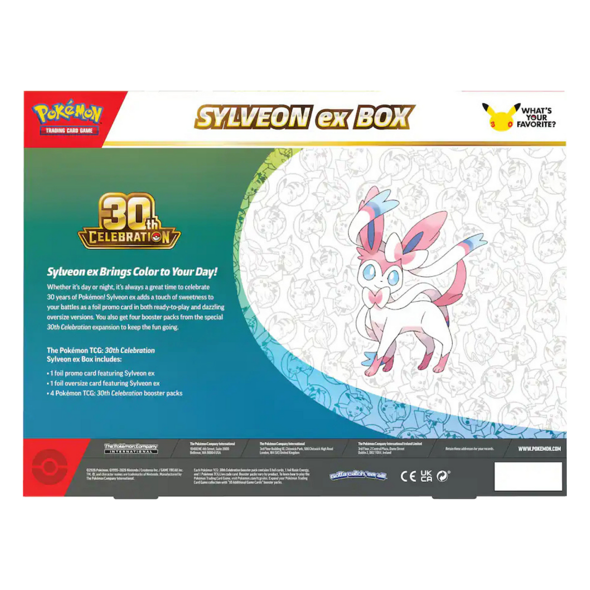 30th Celebration Sylveon ex Box