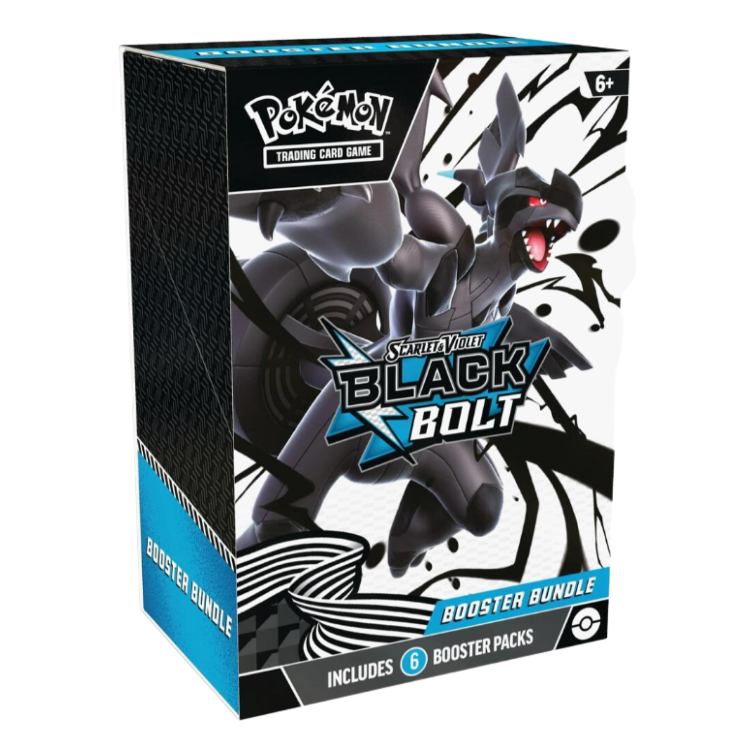 Pokémon trading card game booster bundle packaging featuring Black Bolt.