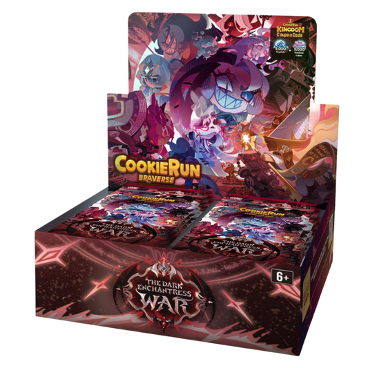 Cookie Run: Braververse trading card game box with characters and text on a white background