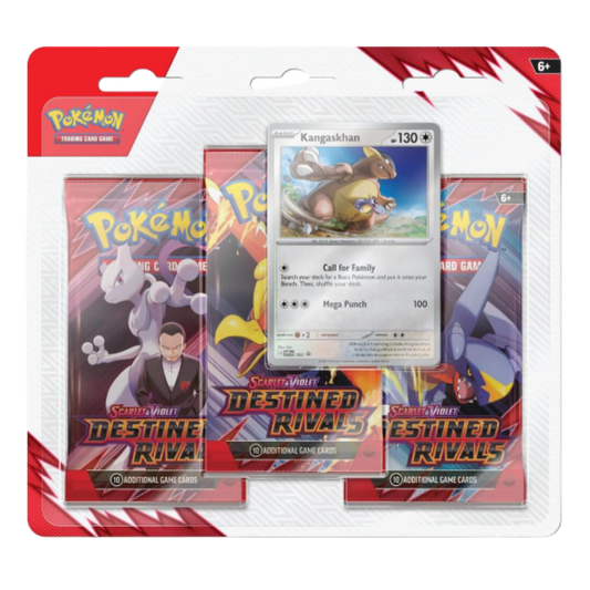 Pokémon trading card game pack with a card featuring Kangaskhan on a white background