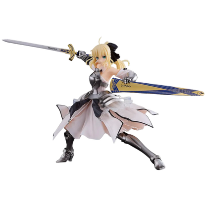 Figurine of a character in armor holding a sword on a white background