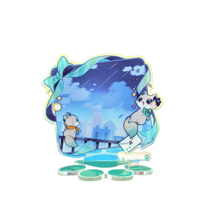 Honkai: Star Rail Rise Up+ Chibi Cat Series Firefly Figure