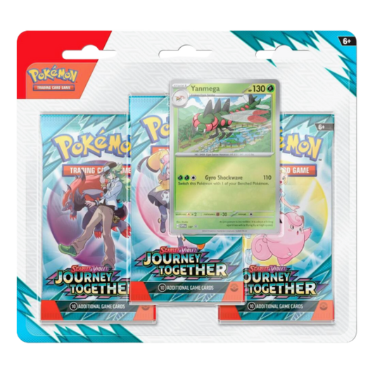 Pokémon trading card game pack featuring Yanmega on a white background