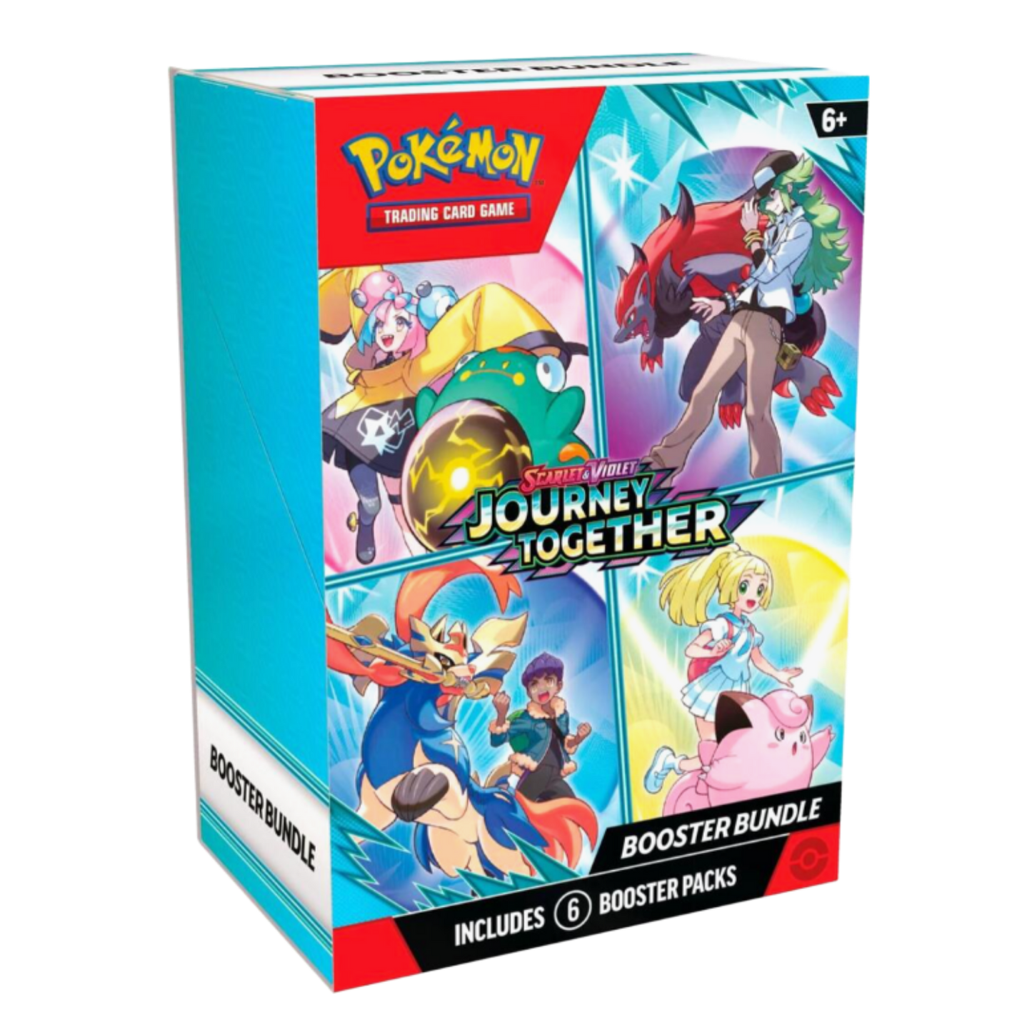 Pokémon Trading Card Game booster bundle packaging on a white background