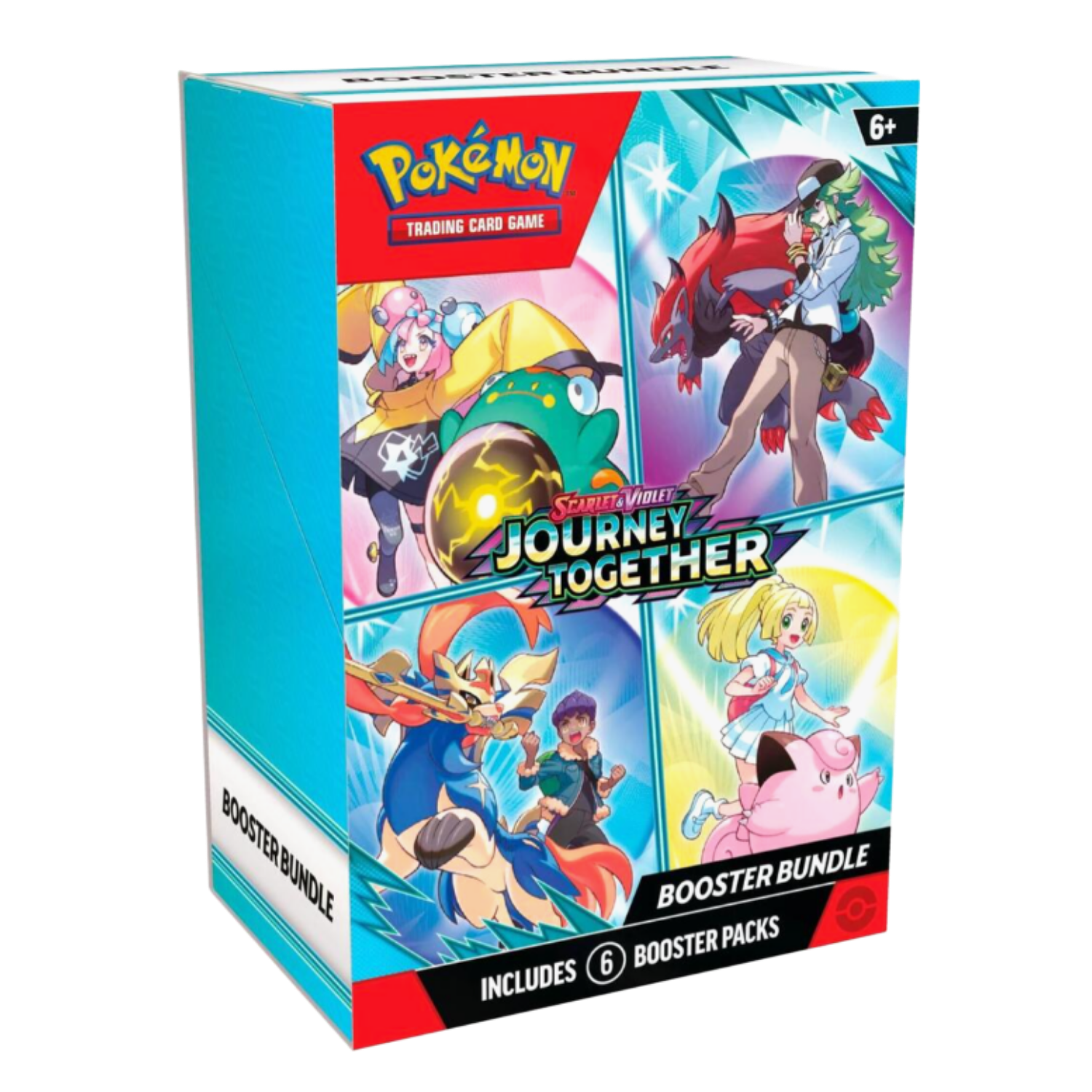 Pokémon Trading Card Game booster bundle packaging on a white background
