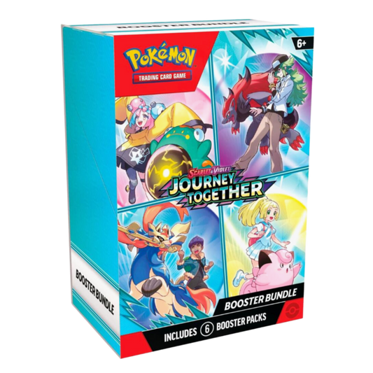 Pokémon Trading Card Game booster bundle packaging on a white background