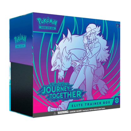 Pokémon trading card game elite trainer box with character illustration on a colorful background