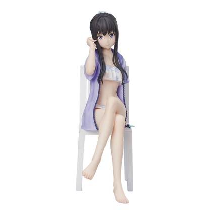 Figurine of a character in a swimsuit and cover-up on a white background