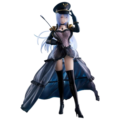 Figurine of a character in a detailed outfit with a hat on a white background