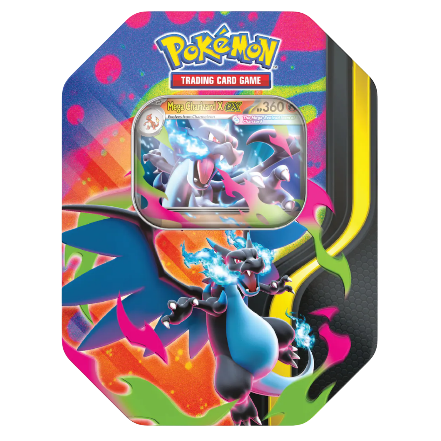 Pokémon trading card game packaging with colorful design and character illustration