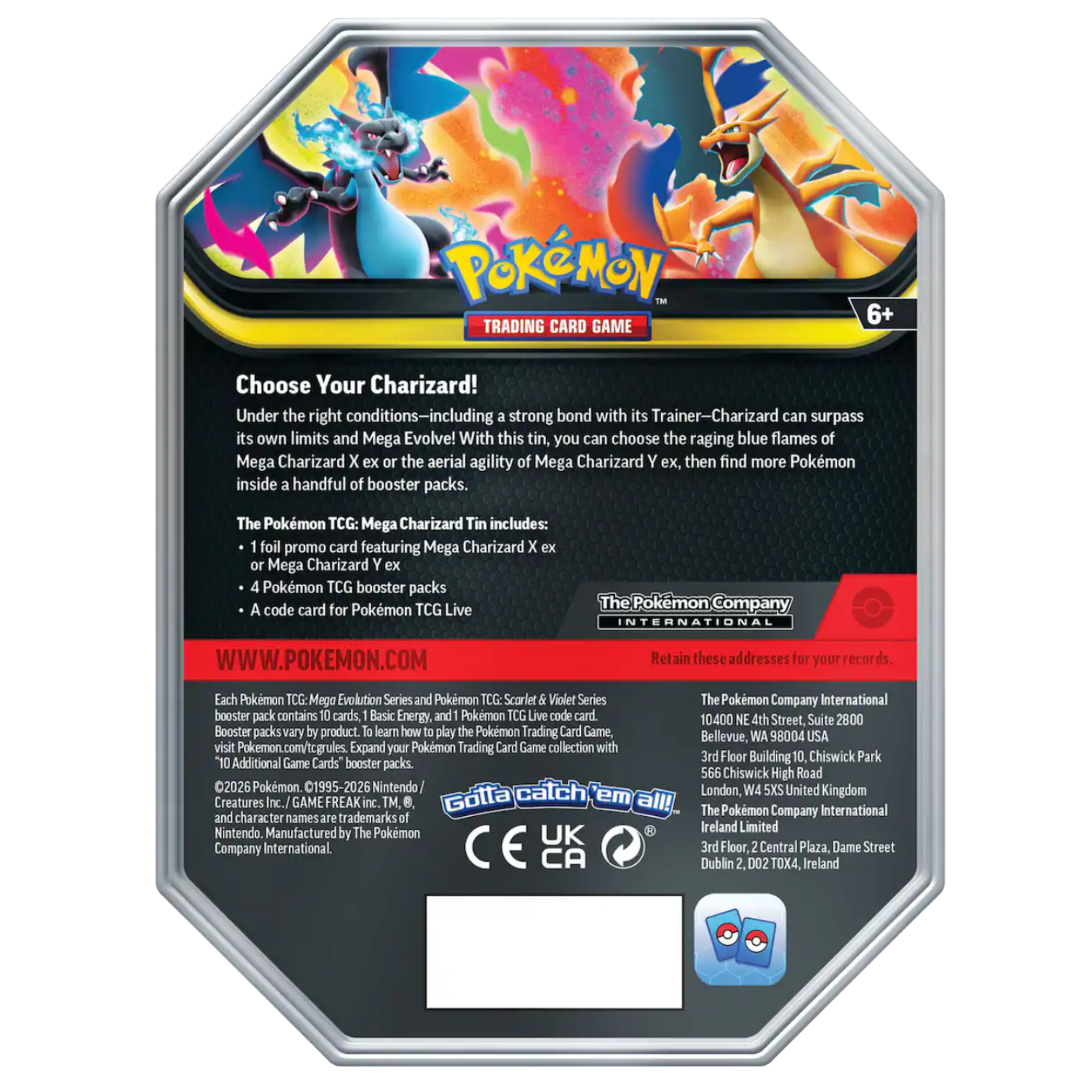 Mega Charizard Tin (Mega Charizard X)