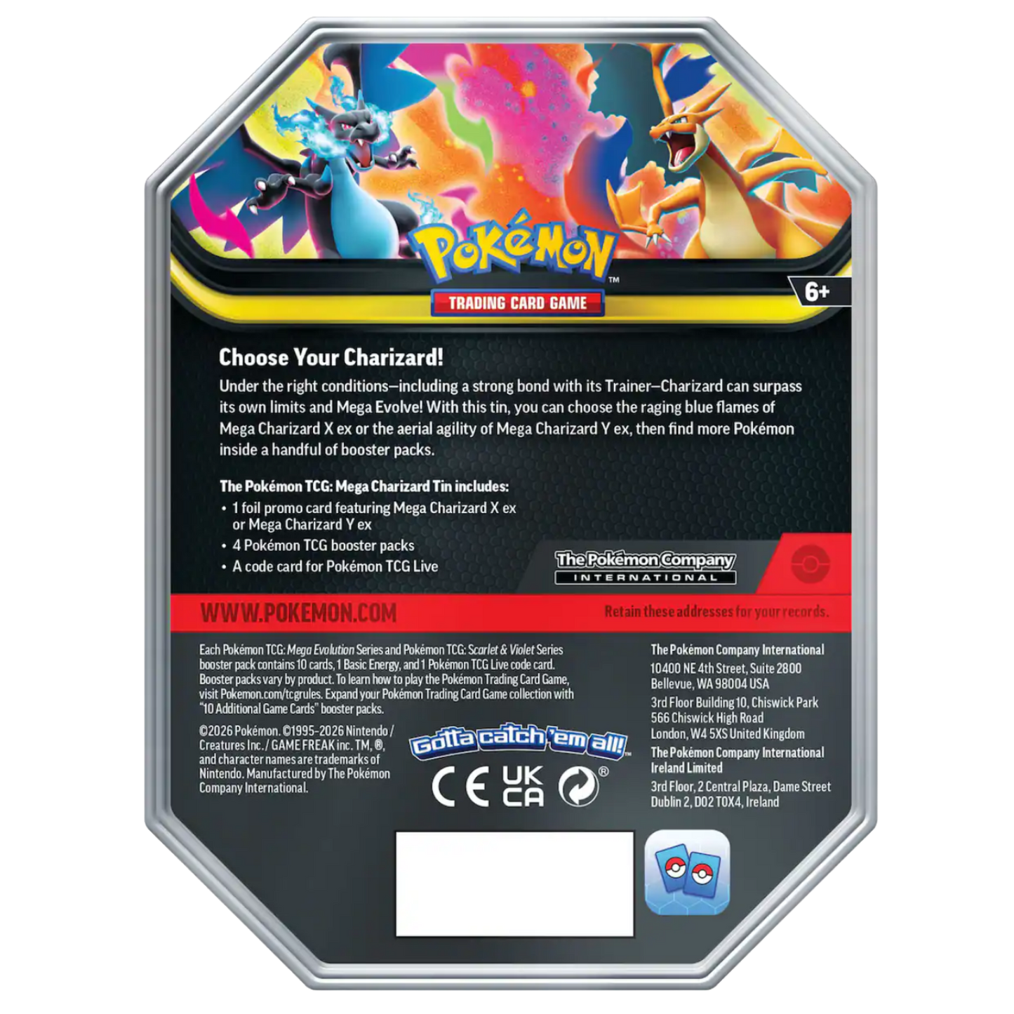 Mega Charizard Tin (Mega Charizard X)