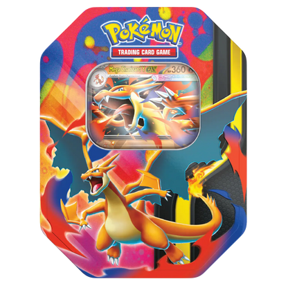 Pokémon trading card game packaging with colorful design