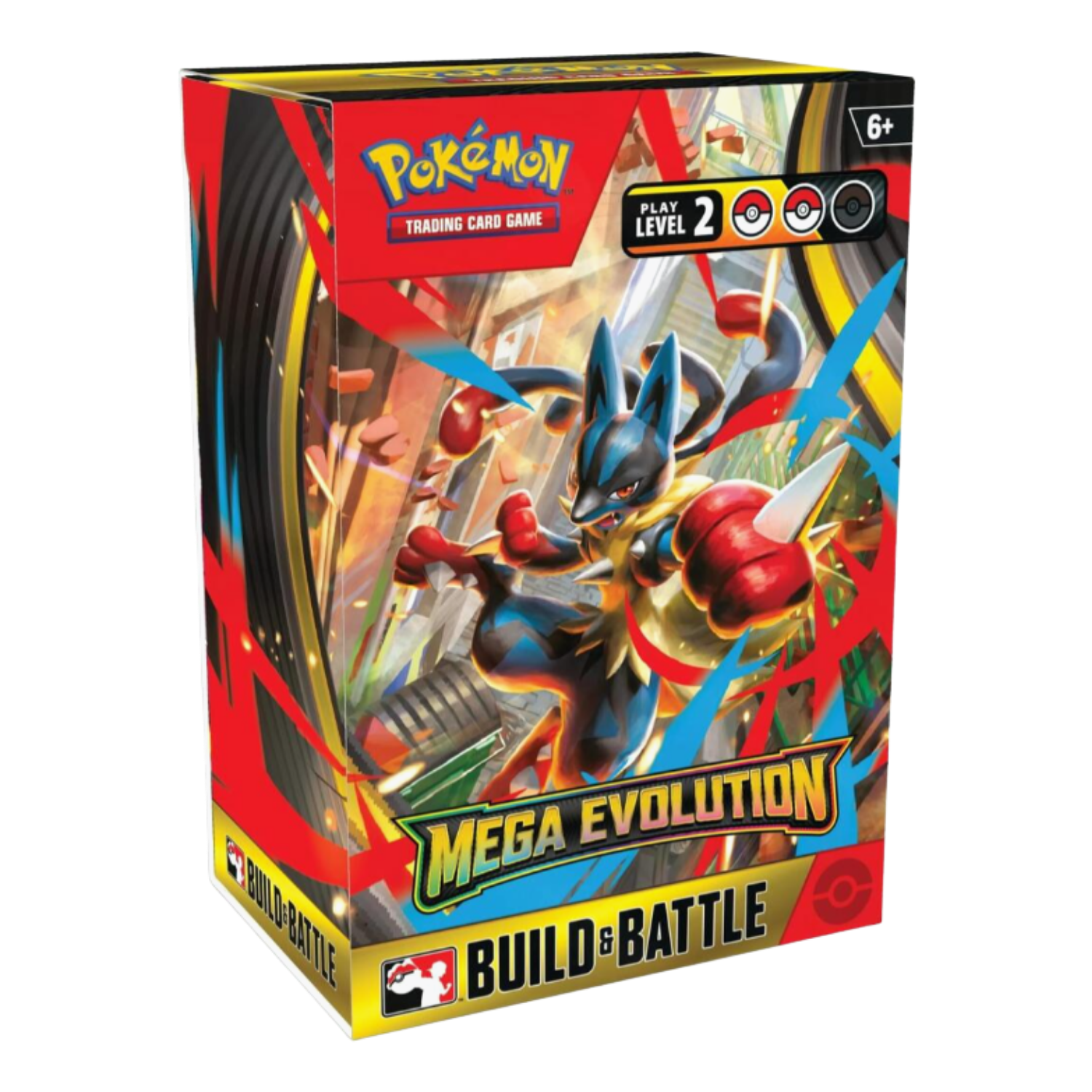 A pokemon trading card product featuring Lucario