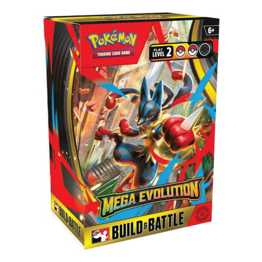 A pokemon trading card product featuring Lucario