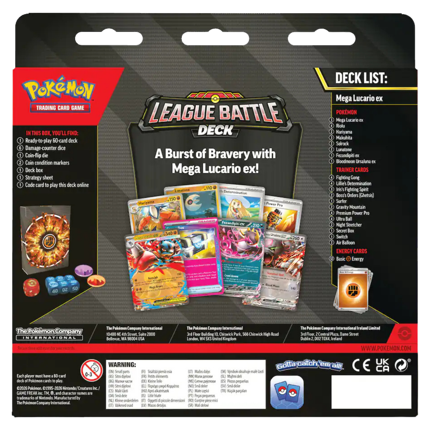 Mega Lucario ex League Battle Deck