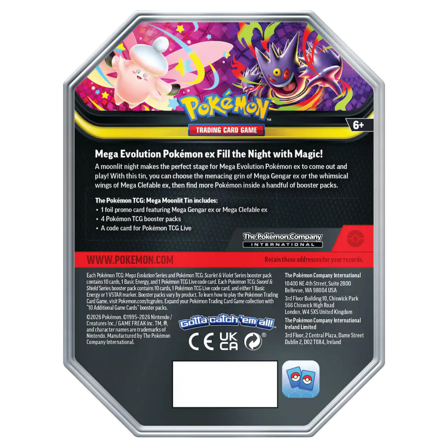 Mega Moonlit Tin [Mega Clefable ex]