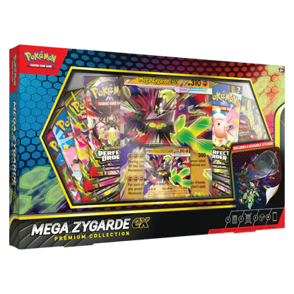 Pokémon Mega.Zygarde EX Premium Collection packaging with colorful design