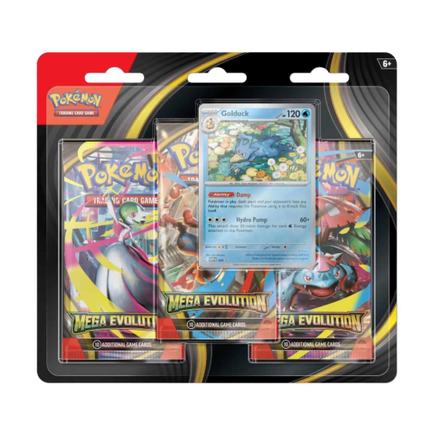 Mega Evolution 3 Pack Blister [Golduck]