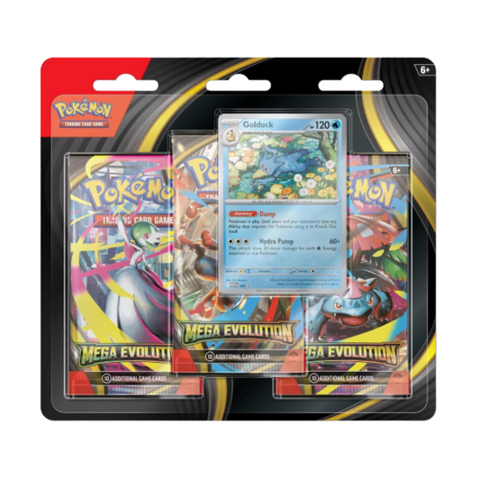 Mega Evolution 3 Pack Blister [Golduck]