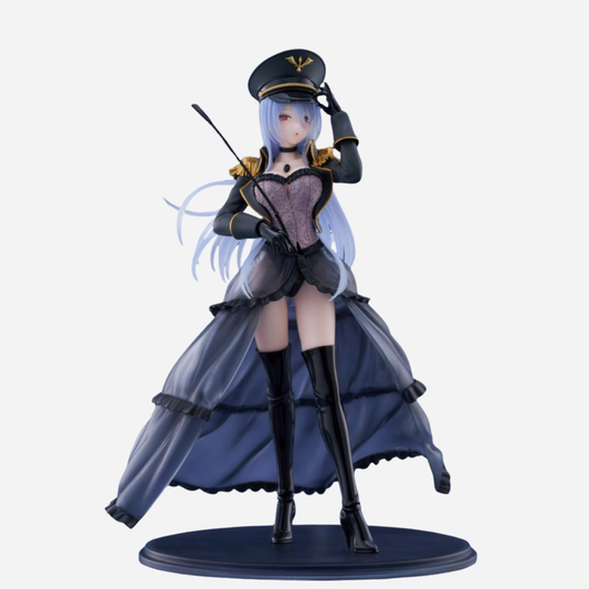 Figurine of a character in a detailed outfit with a hat on a white background
