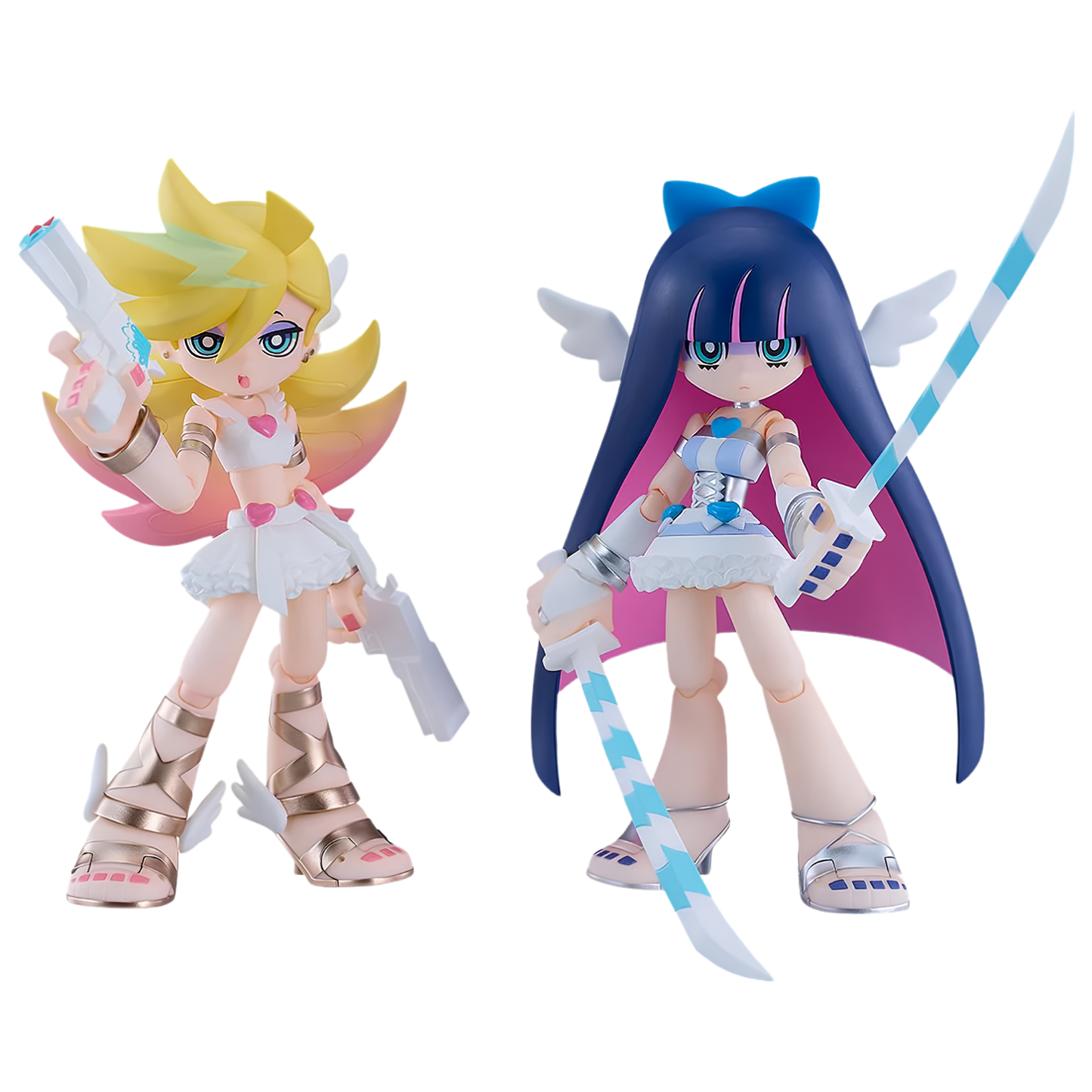 New Panty & Stocking with Garterbelt figma No.706 + No.707 (Angel Ver.) Action Figure Set