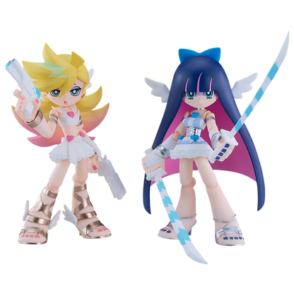 New Panty & Stocking with Garterbelt figma No.706 + No.707 (Angel Ver.) Action Figure Set