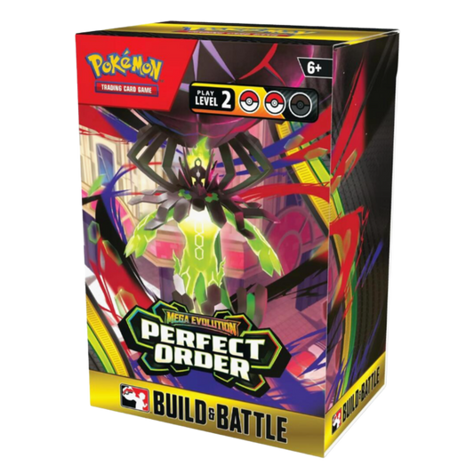 Pokémon trading card game packaging with a colorful character on a white background
