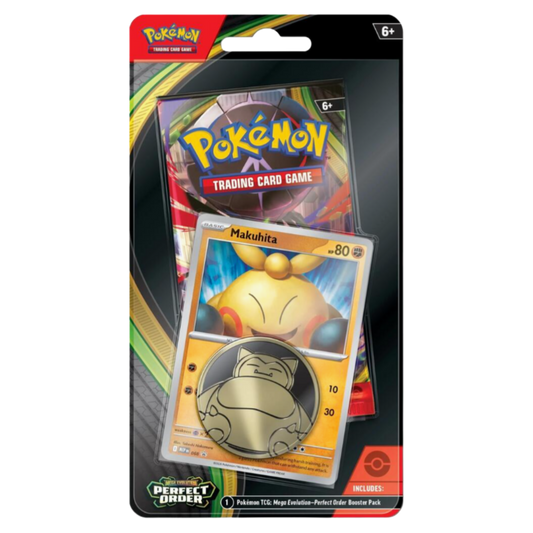 Pokémon trading card game pack with a card featuring a character named Makuhita.