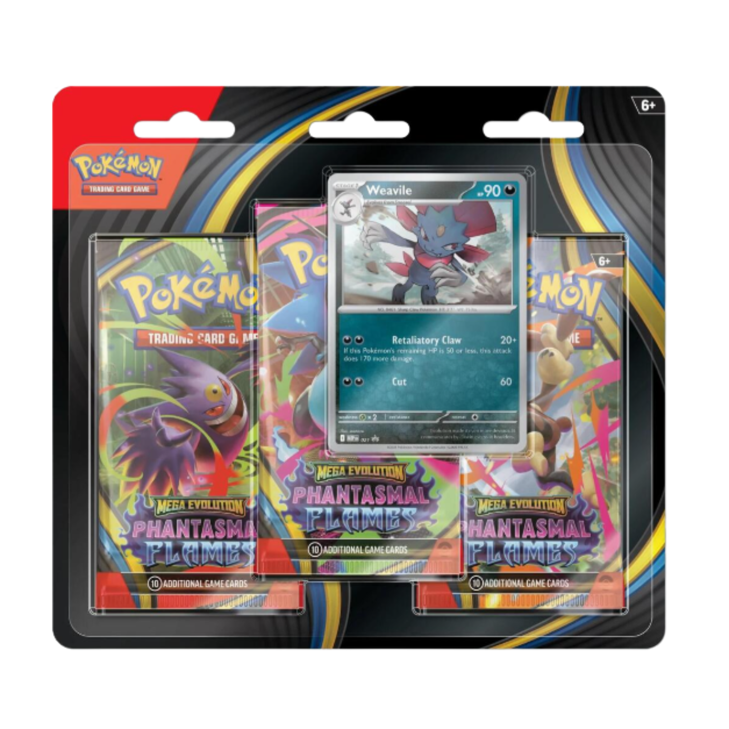 Phantasmal Flames 3 Pack Blister [Weavile]