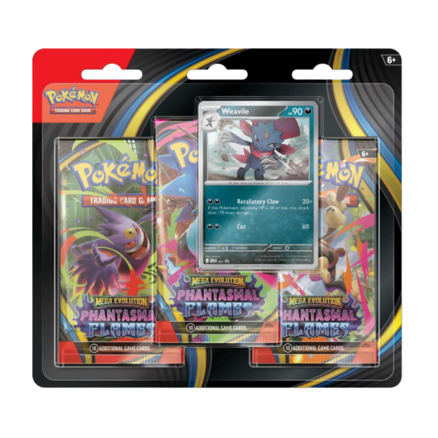 Pokémon trading card game pack with colorful cards and Pokémon logo.