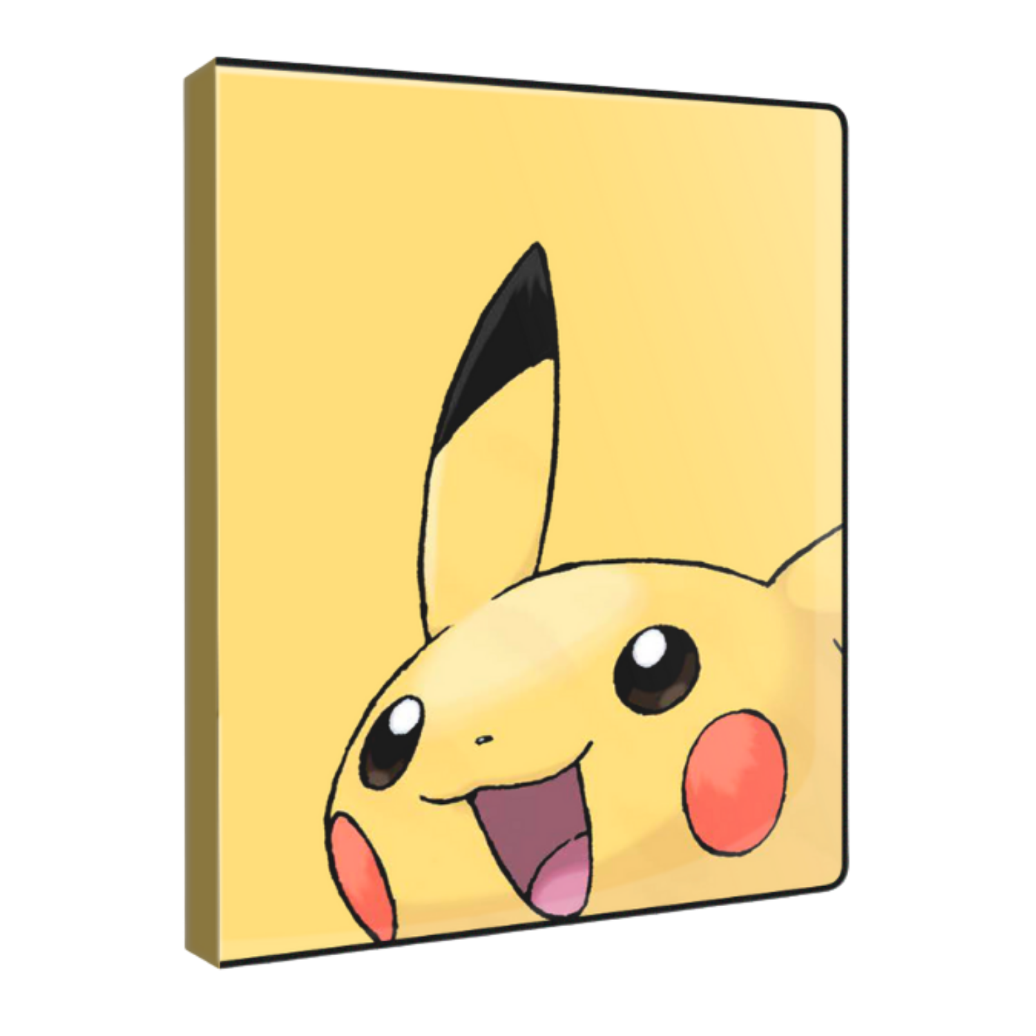 Canvas print of Pikachu on a yellow background