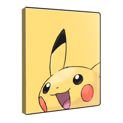 Canvas print of Pikachu on a yellow background