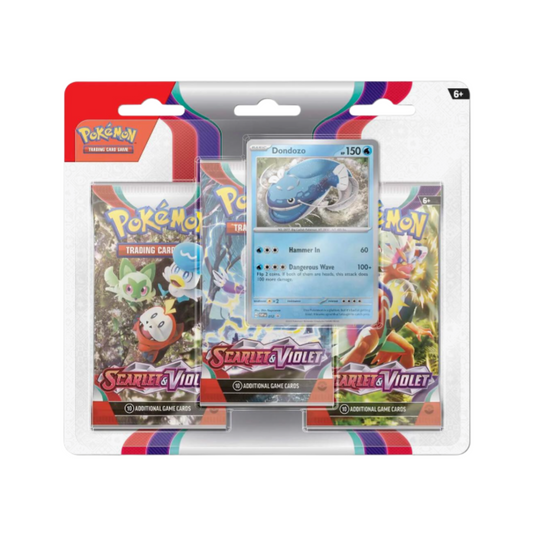 Scarlet & Violet 3 Pack Blister [Dondozo]
