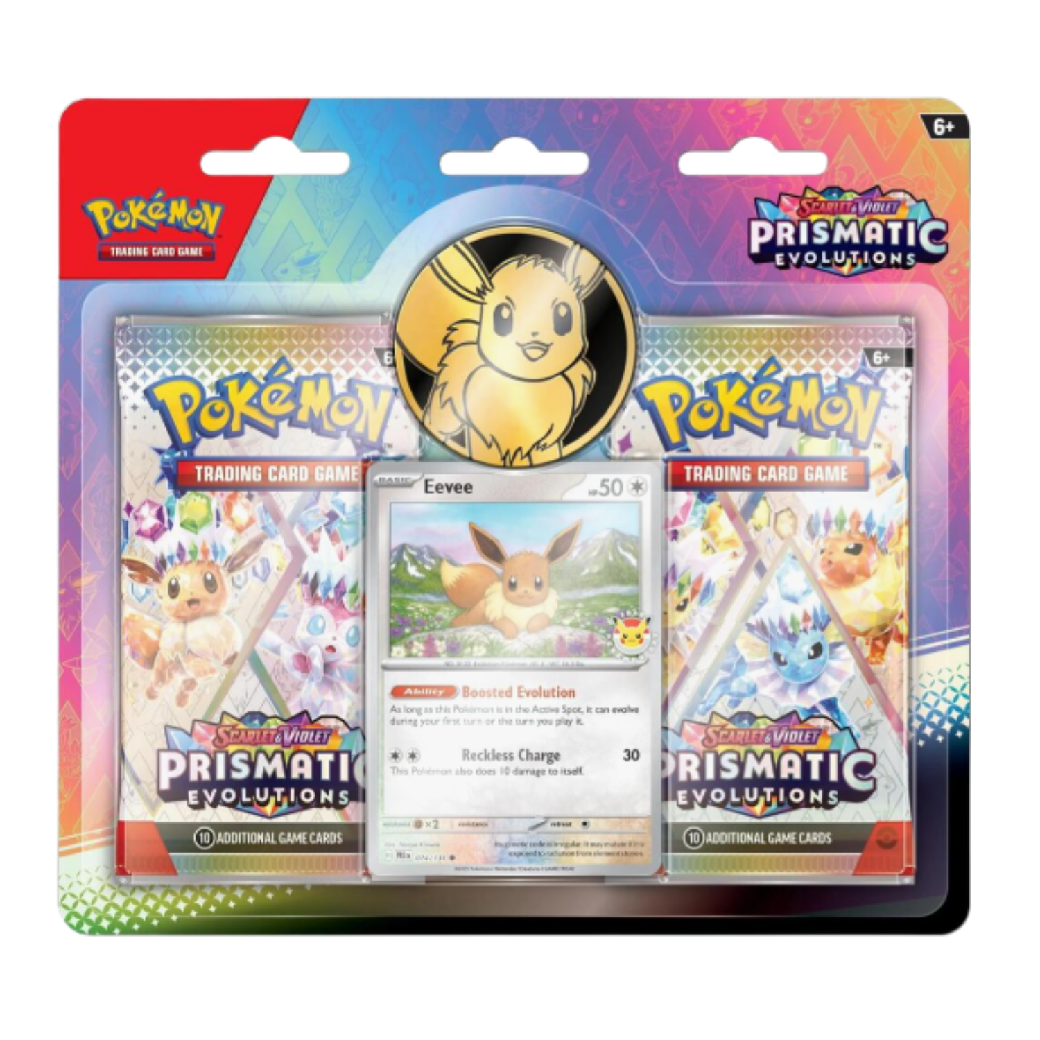 Pokémon trading card game pack with Prismatic Evolutions theme
