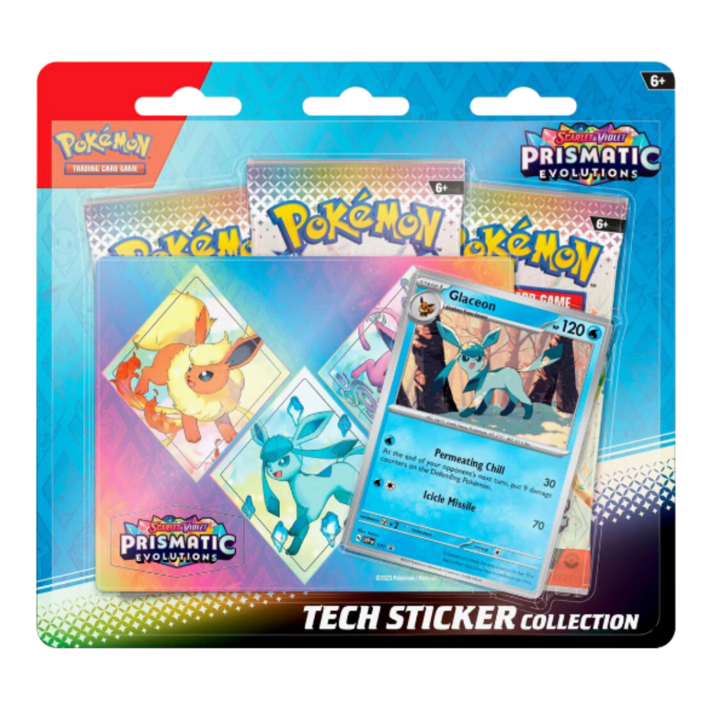 Pokémon trading card game pack with Prismatic Evolutions theme