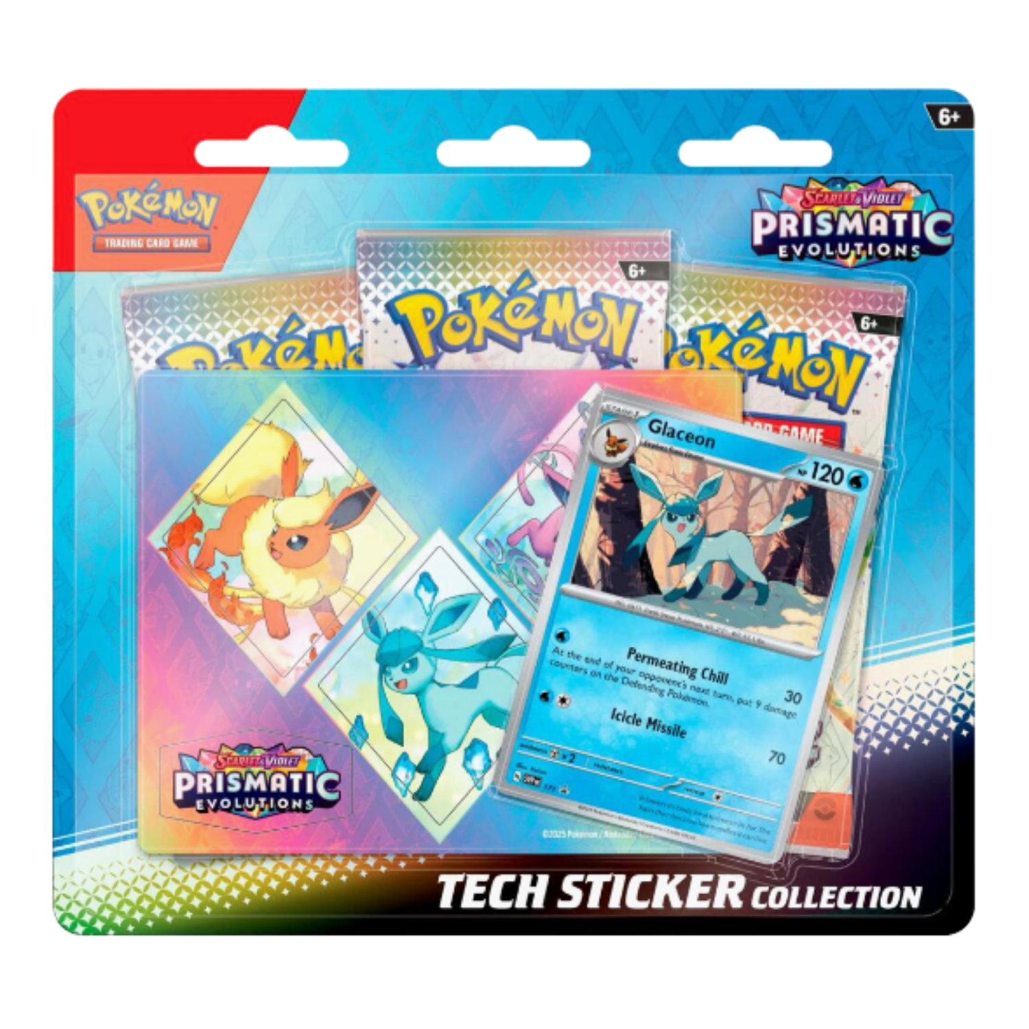 Pokémon trading card game pack with Prismatic Evolutions theme