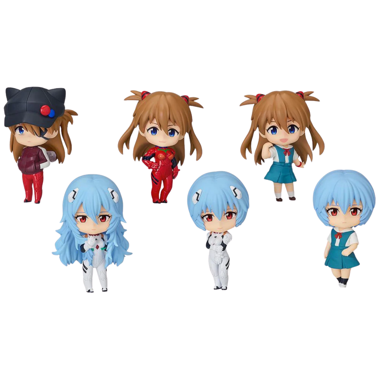 Rebuild of Evangelion Nendoroid Surprise Boxed Set of 6 Figures with Random Accessories