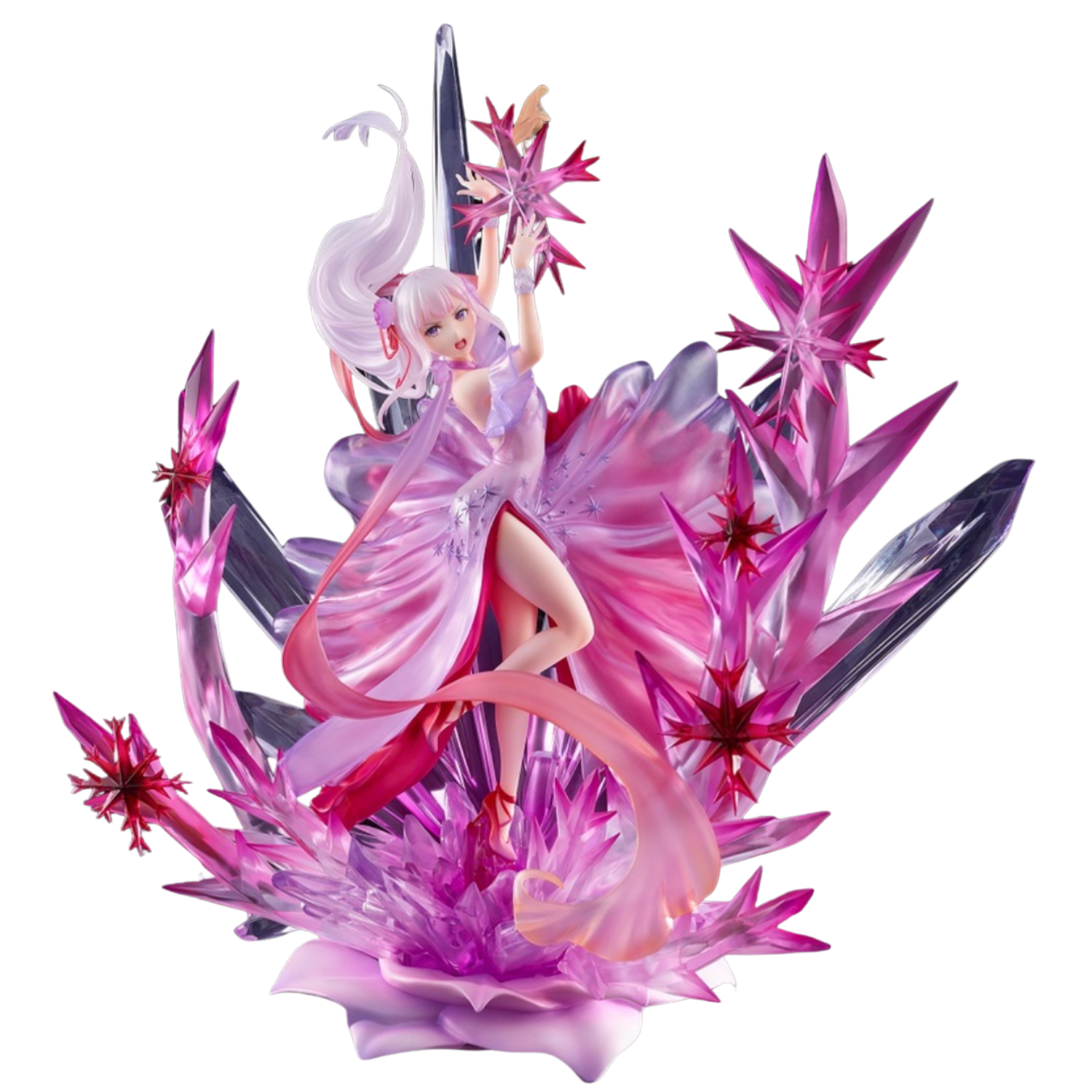 Re:Zero Starting Life in Another World Frozen Emilia (Crystal Dress Ver.) 1/7 Scale Shibuya Scramble Figure
