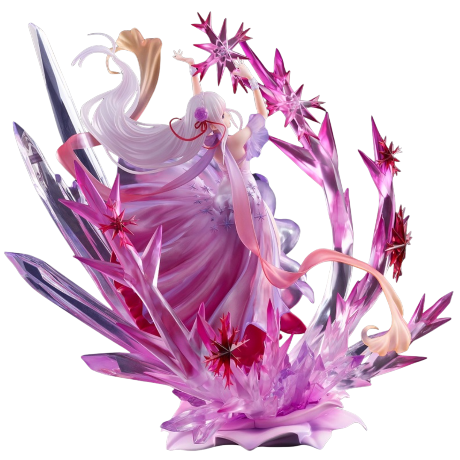 Re:Zero Starting Life in Another World Frozen Emilia (Crystal Dress Ver.) 1/7 Scale Shibuya Scramble Figure