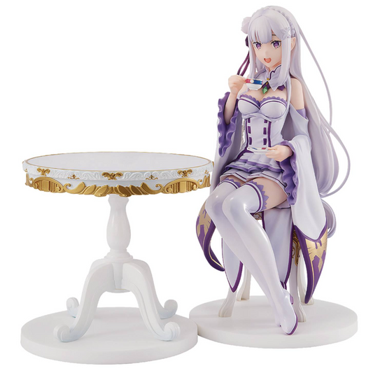 Re:Zero Starting Life in Another World KD Colle Emilia (Tea Party Ver.) 1/7 Scale Figure